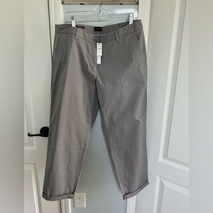 Talbots size 12 new with tags gray relaxed chino.